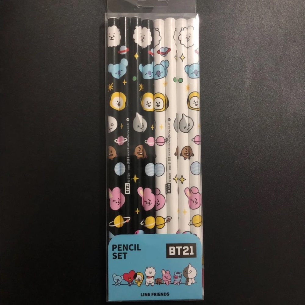 Bts BT21 pencil set official